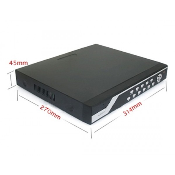8007 8 Channel Real-time Stand-alone Network DVR H.264 CCTV Surveillance DVR Digital Video Recorder (Black)
