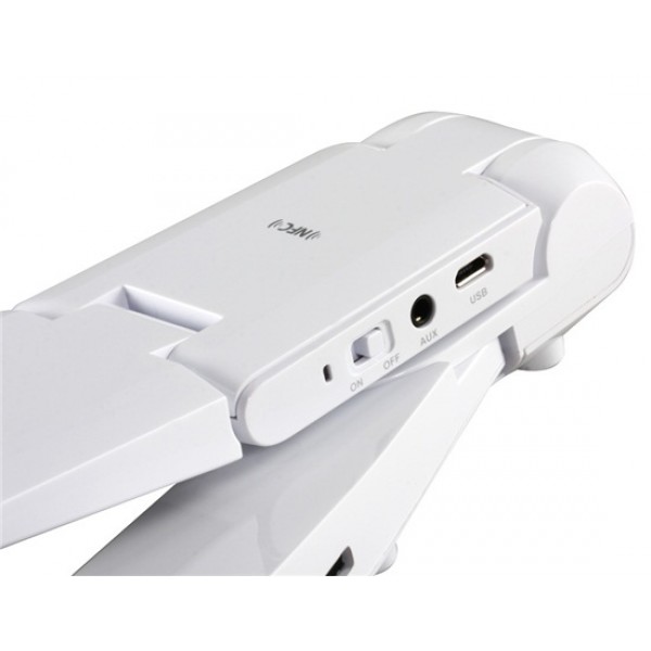 Mechanic Bluetooth 4.0 & NFC Wireless Hands-free Stand Speaker for iPhone, iPad, Mobile Phones & Tablet PCs (White)