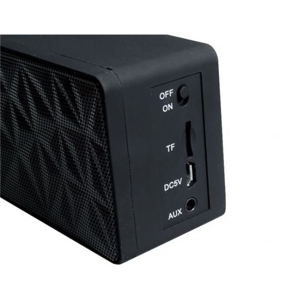 My Vision Mini Bluetooth 3.0 Stereo Speaker with TF Reader & Audio Input (Black)